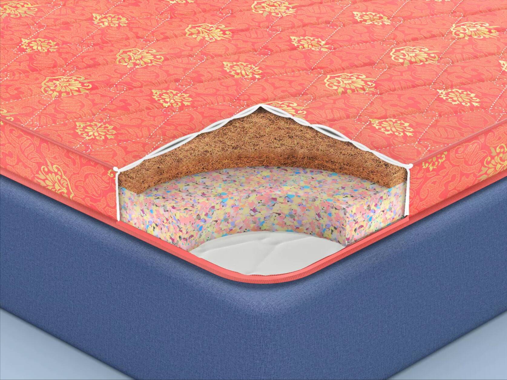 Different layers of tthe Sleepwell admire mattress.